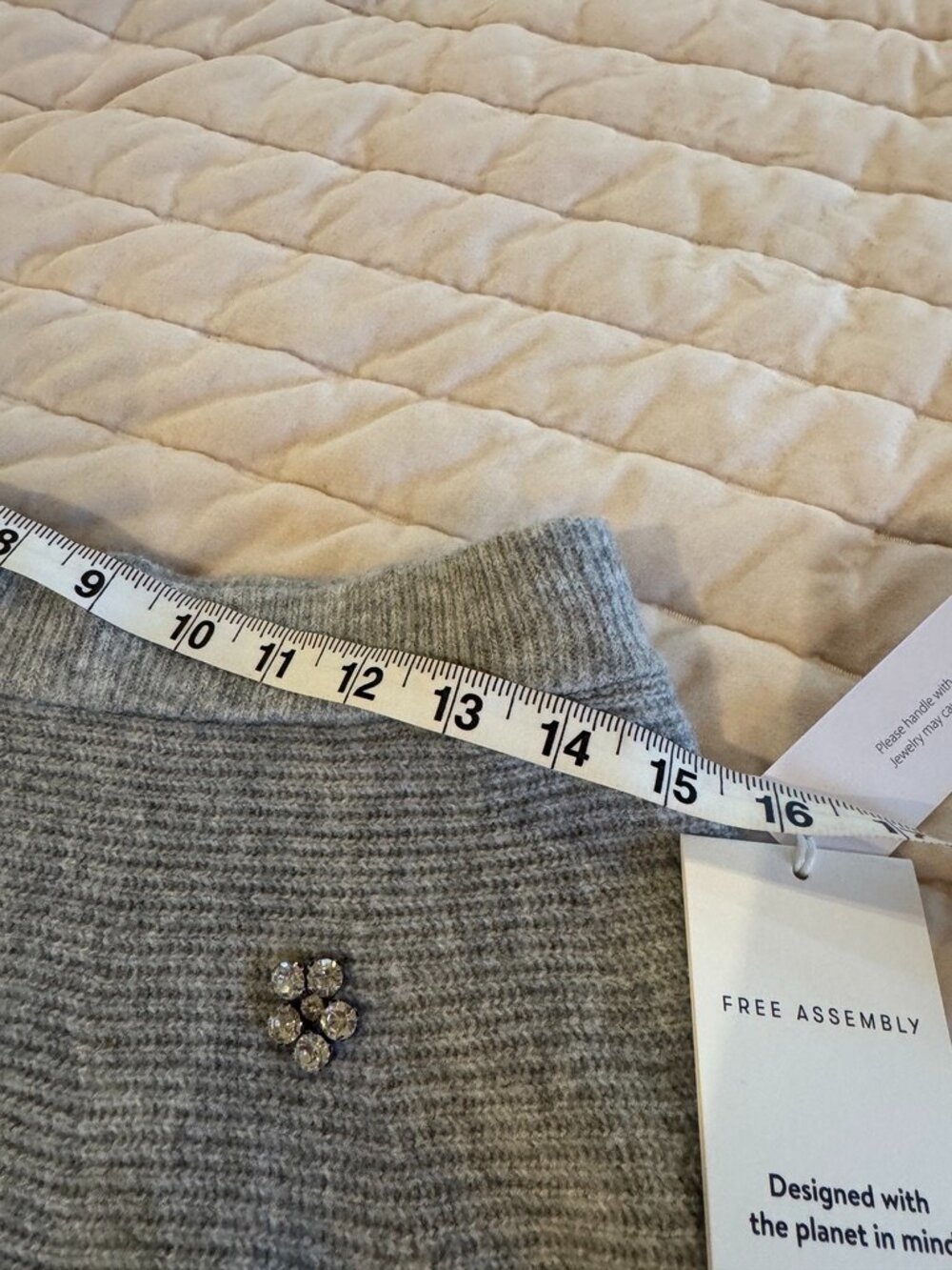 NWT Free Assembly Women's Embellished Sweater Skirt M - Picture 3 of 6